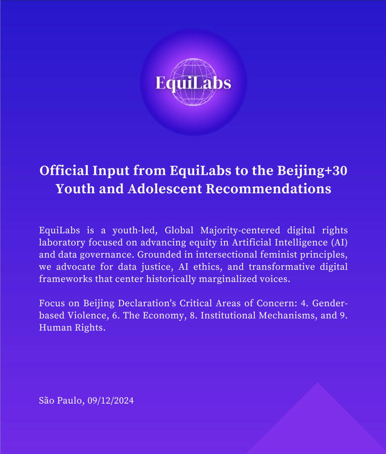Official Input to the Beijing+30 Youth and Adolescent Recommendations